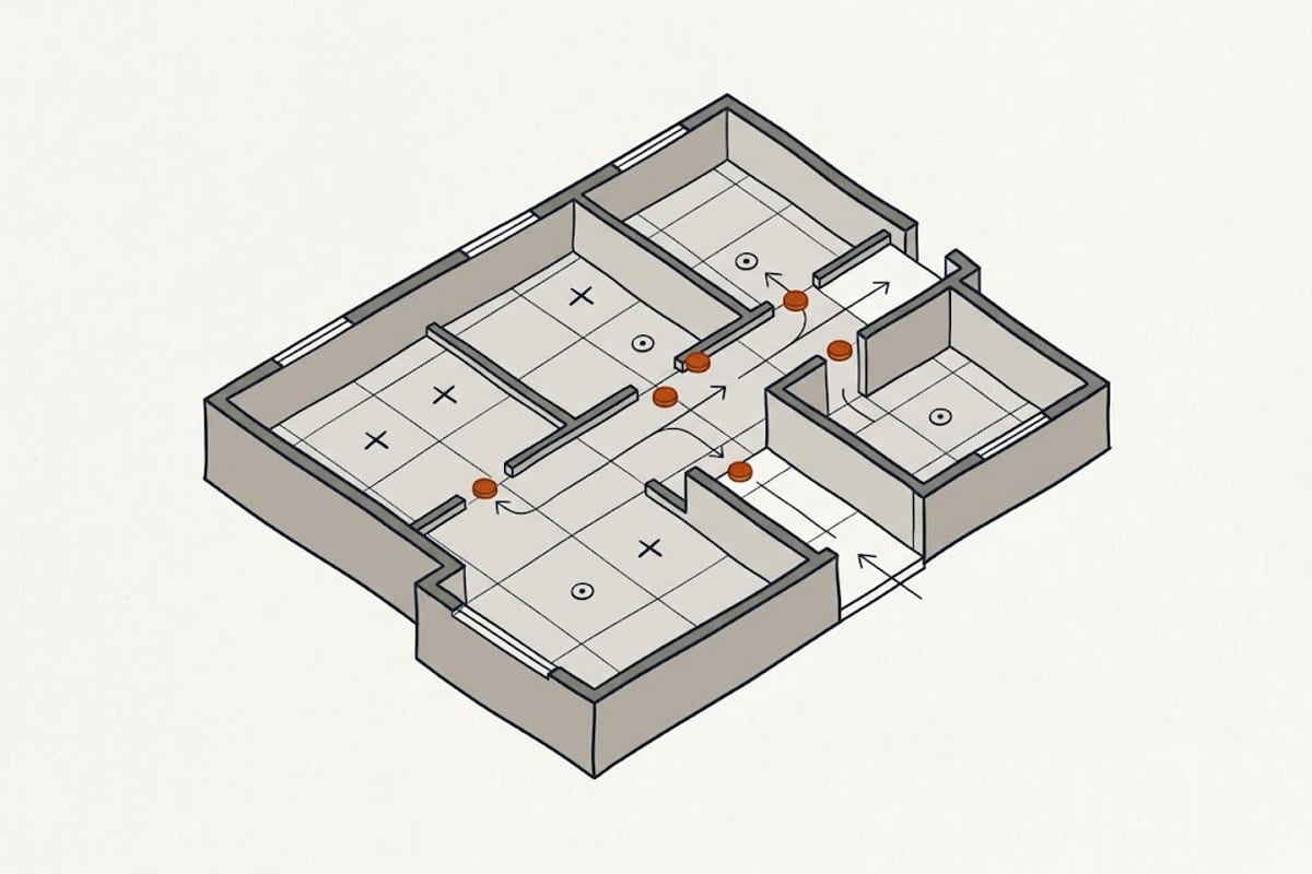 Which rooms get a head