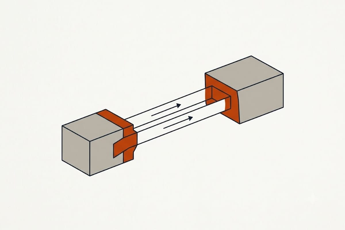 The line set between indoor and outdoor units